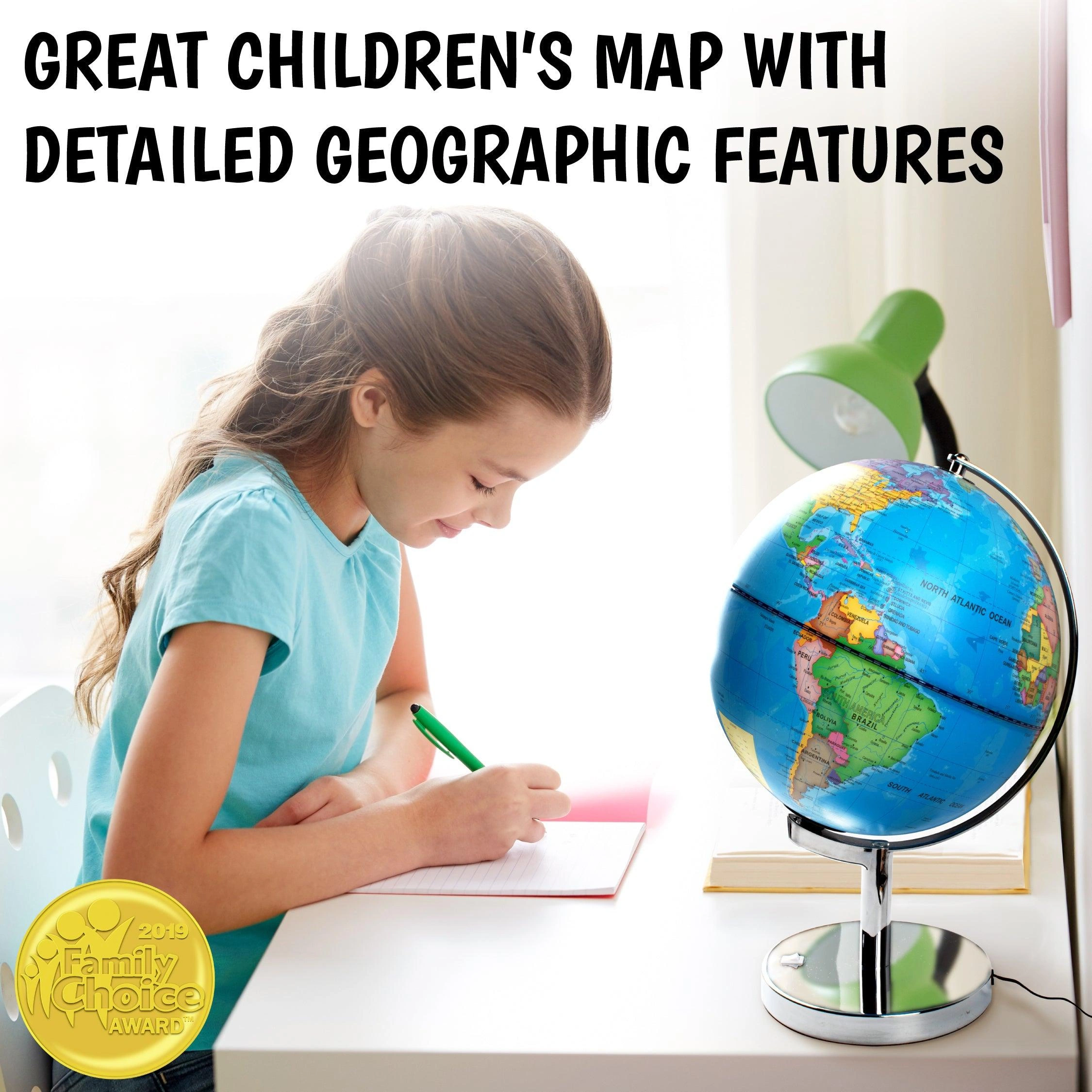 Spark Joy & Knowledge: Illuminated Globe - Perfect for Budding Explorers!